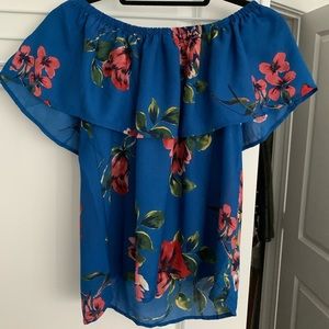 Off the shoulder floral top